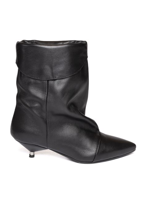 Black nappa ankle boot GISEL MOIRE | MIRIAMNAPPA-NERO